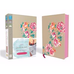 178849 NIV Journal The Word Bible for Teen Girls - Gold & Floral Leathersoft