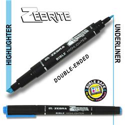 G T Luscombe 161394 Highlighter Zebrite Double Ended - Blue