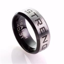 Picture of Christian Art Gifts 200690 Strength Mens Ring&#44; Size 11