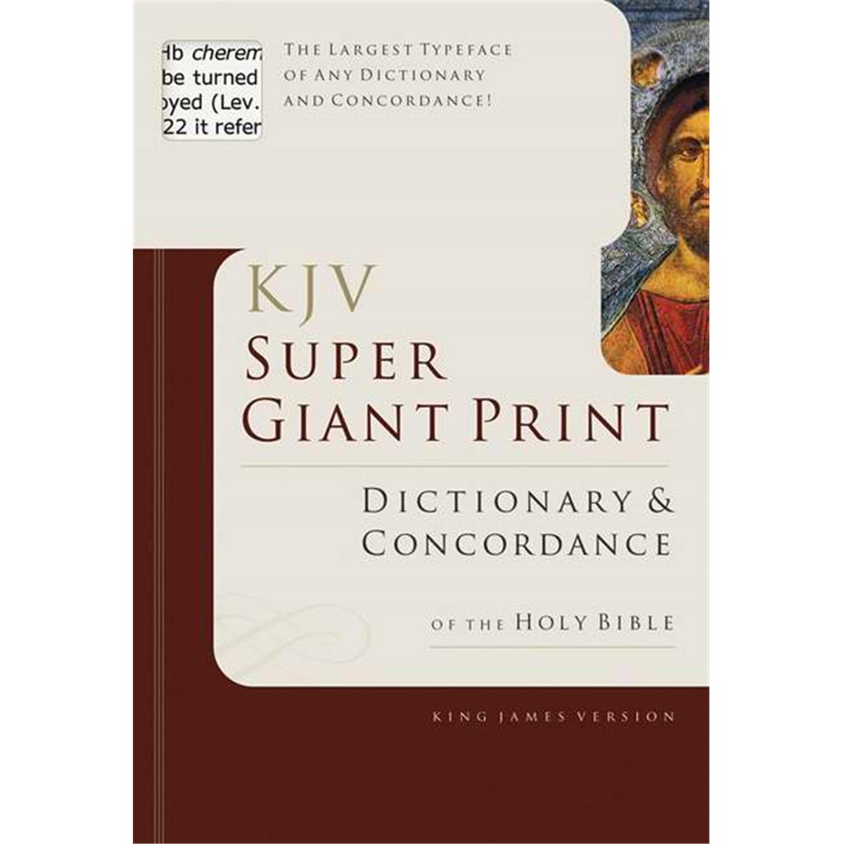 Picture of B & H Publishing 464928 KJV Super Giant Print Dictionary & Concordance