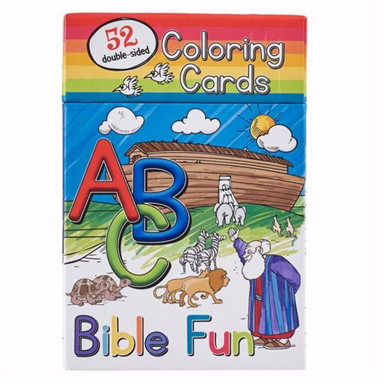 Picture of Christian Art Gifts 170674 Coloring Cards ABC Bible Fun&#44; Box of 52