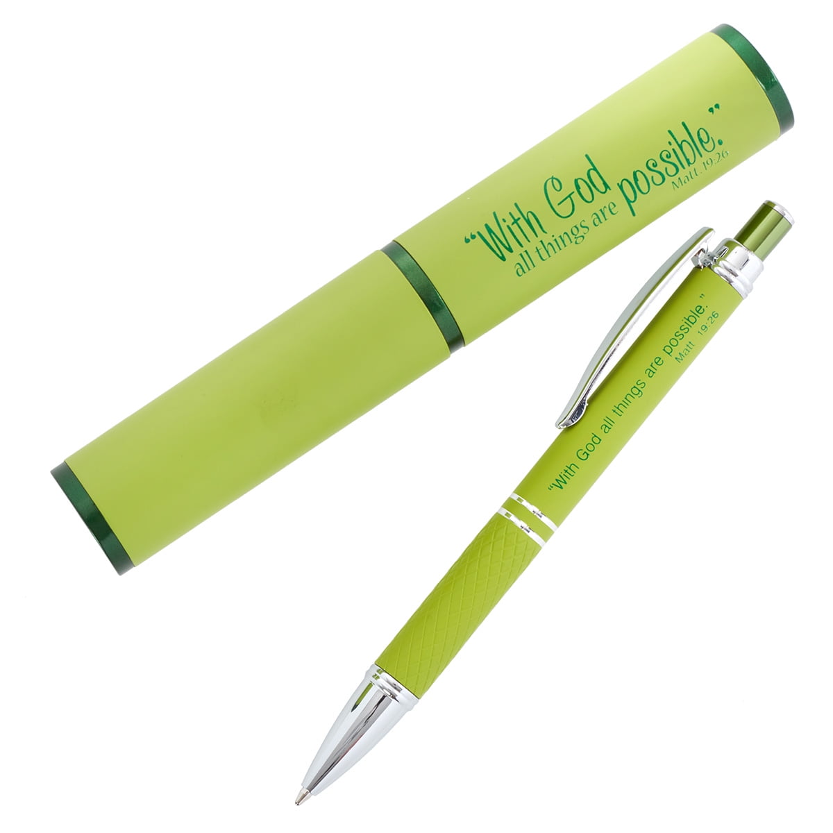 With God All Things are Possible Pen - Purple