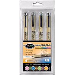 G T Luscombe 161318 Pen Pigma Micron Medium Point Bible Note Pen - Set of 4