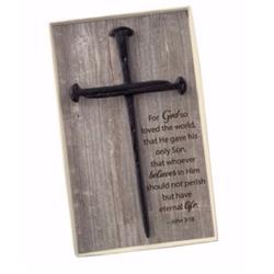 Picture of CB Gift 17199X 4.25 x 7.75 in. Cross of Nails Wall CrossPack of 2