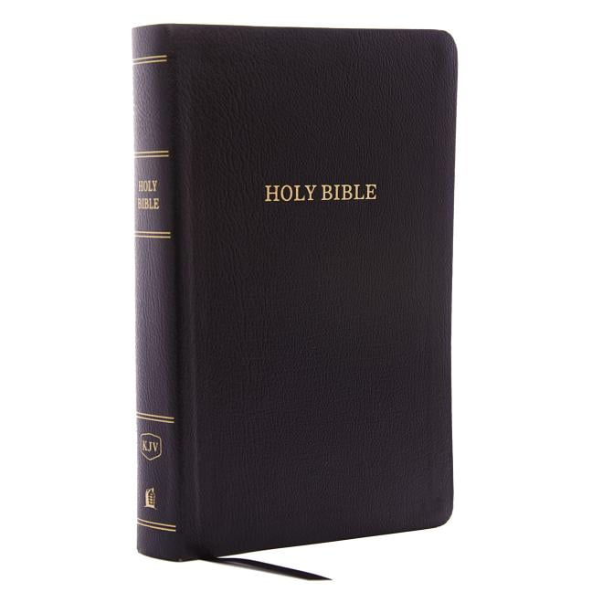 KJV Personal Size Giant Print Reference Bible, Black Bonded