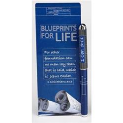 Picture of Christian Tools Of Affirmation 151836 Pen & Jumbo Bookmark Set Blueprints for Life