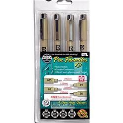 Picture of G T Luscombe 161324 Pen - Pigma Micron Favorites Kit No. 4