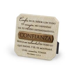 Picture of Lighthouse Christian Products 190643 Span - Plaque&#44; Trust No. 17913