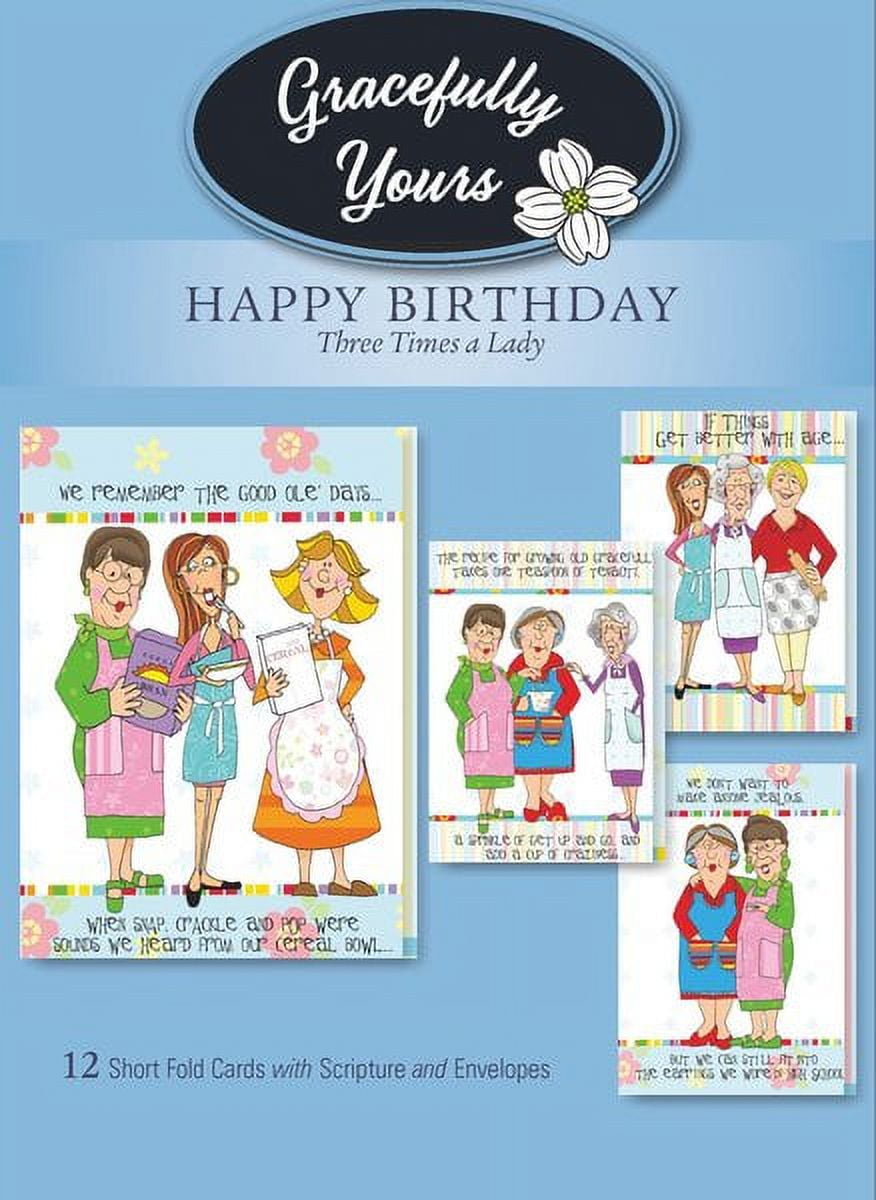 Picture of Artbeat Of America 66728 Birthday Three Times A Lady Card - Church Kitchen Ladies No.141&#44; Box of 12