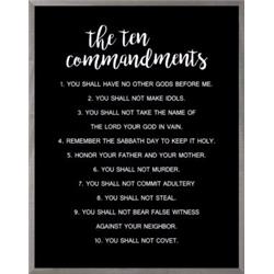 Picture of Beechdale Frames 171798 11 x 14 in. Framed Art - Ten Commandments&#44; Black
