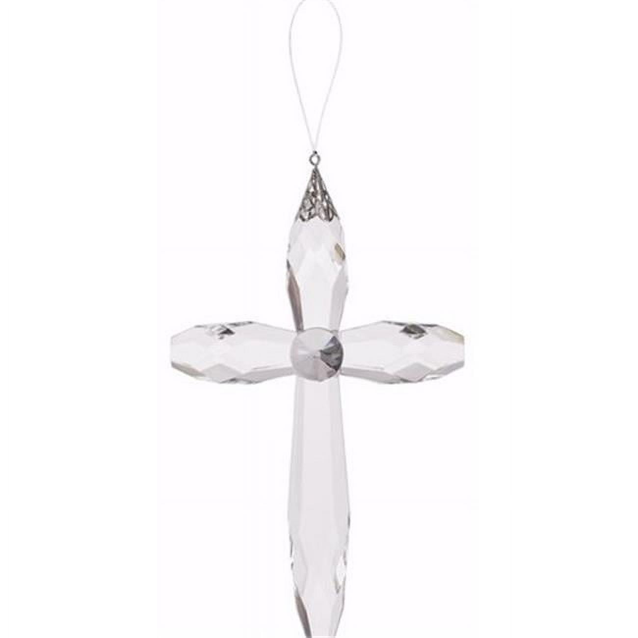 7 in. Hanging Clear Cross