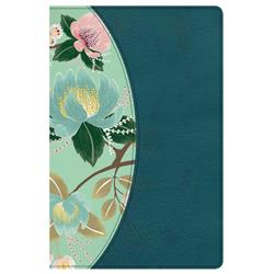 Picture of B & H Publishing 16014X CSB Study Bible for Women Teal & Sage Floral LeatherTouch