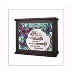 Picture of Carson Home Accents 182047 Large Breaths & Moments Light Box - Black