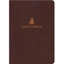Picture of B & H Publishing 199002 Spanish RVR 1960 Large Print Bonded Compact Bible - Brown&#44; Leather Indexed