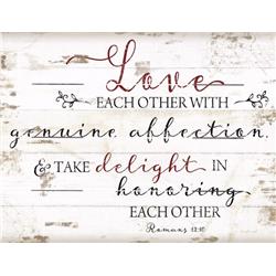 Picture of Beechdale Frames 171730 9 x 12 in. Love Each Other Rustic Pallet Art