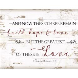 Picture of Beechdale Frames 171728 9 x 12 in. Faith Hope & Love Rustic Pallet Art