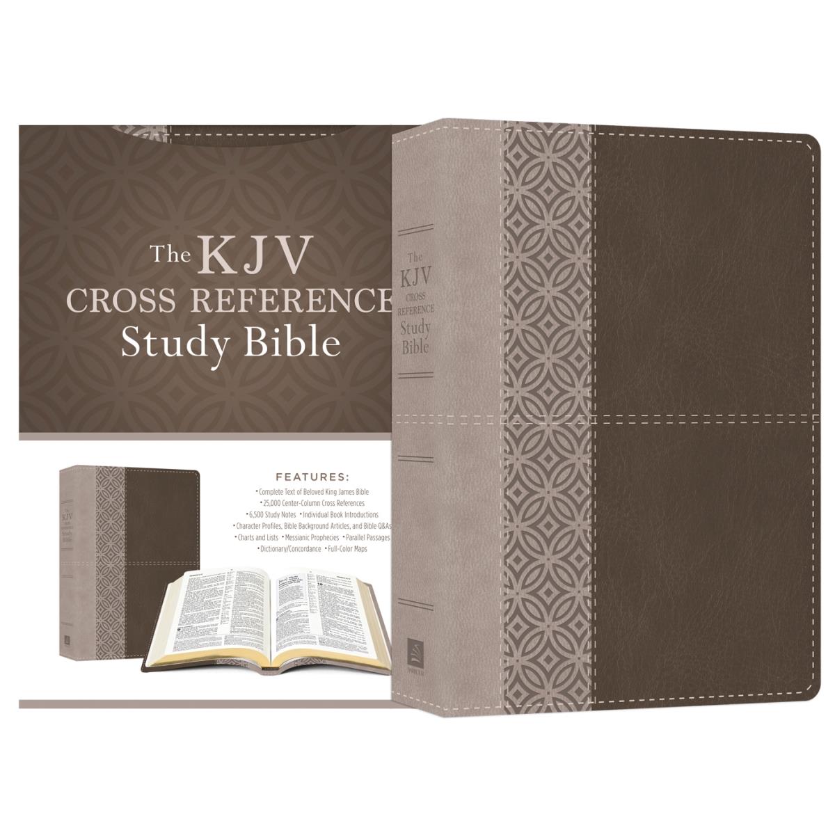 Picture of Barbour Publishing 181160 KJV Cross Reference Study Bible - Stone DiCarta