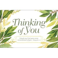 Picture of B & H Publishing 152705 Thinking of You Postcard - 1 Timothy 1-3 KJV - Pack of 25