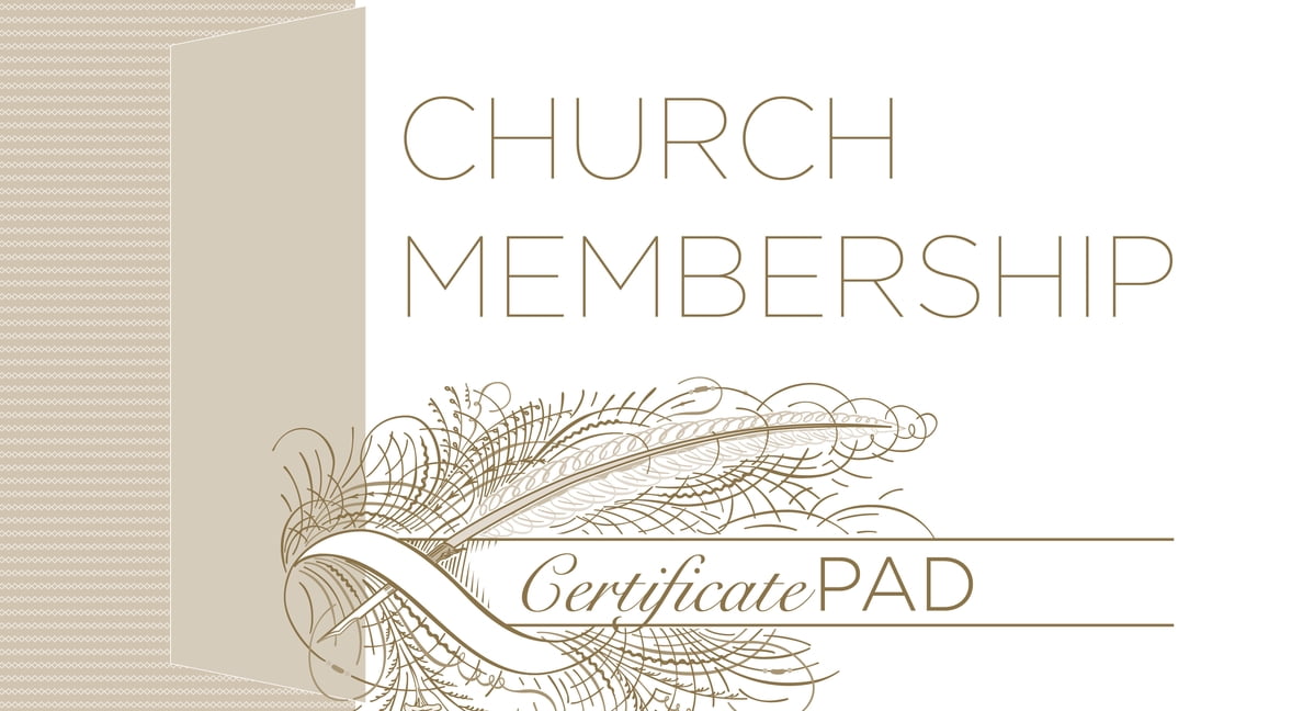 B & H Publishing  New Church Member Pad Certificate - Pack of 25