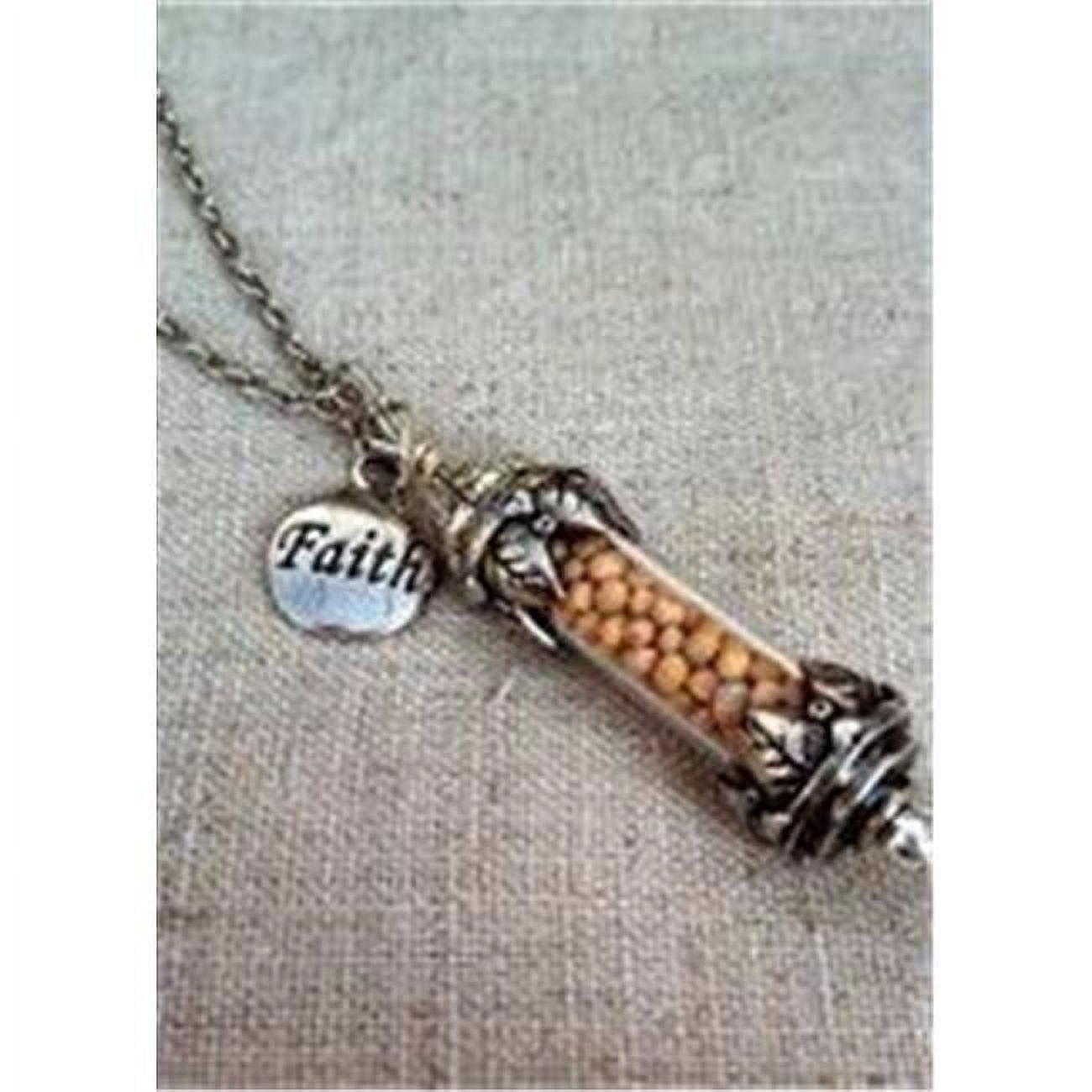 Mustard Seed with 2 Charms Necklace
