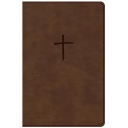 Picture of B & H Publishing 198950 CSB Compact Bible Value Edition - Brown Leather Touch