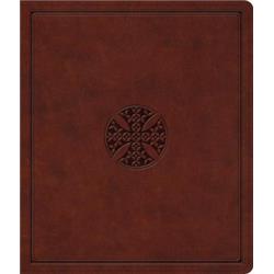 ESV Journaling Bible TruTone - Brown Mosaic Cross Design