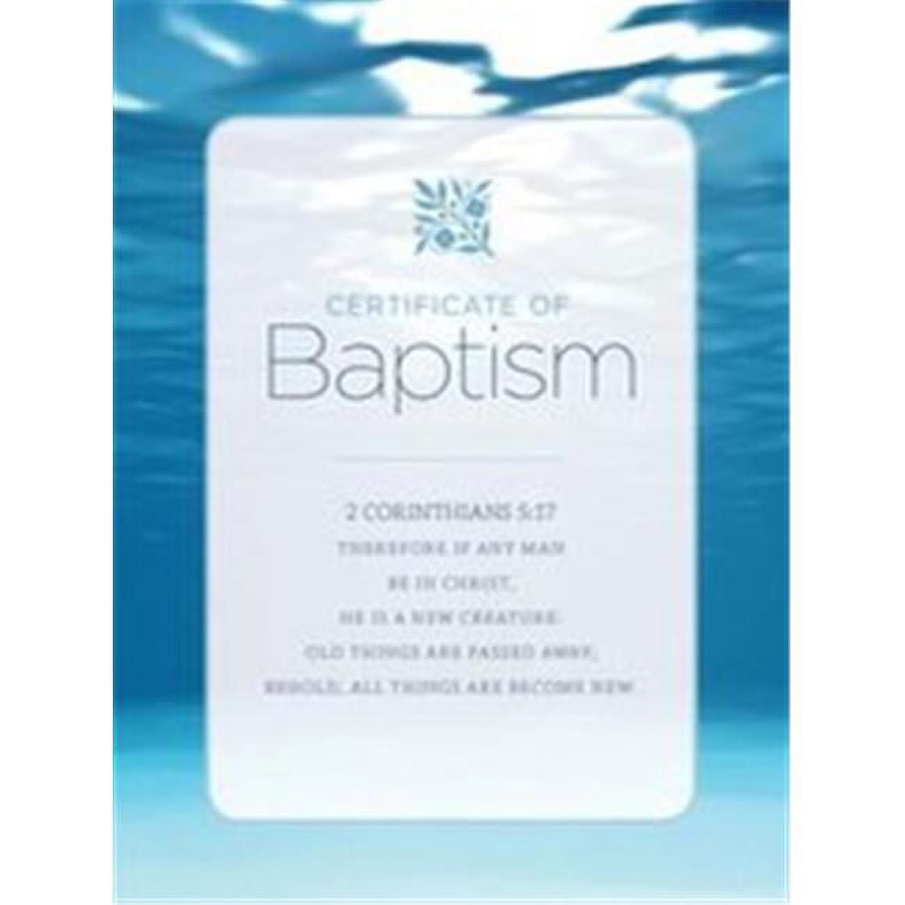 Picture of B & H Publishing 152714 5.5 x 3.5 in. Certificate-Baptism Water & Clouds - Pack of 6