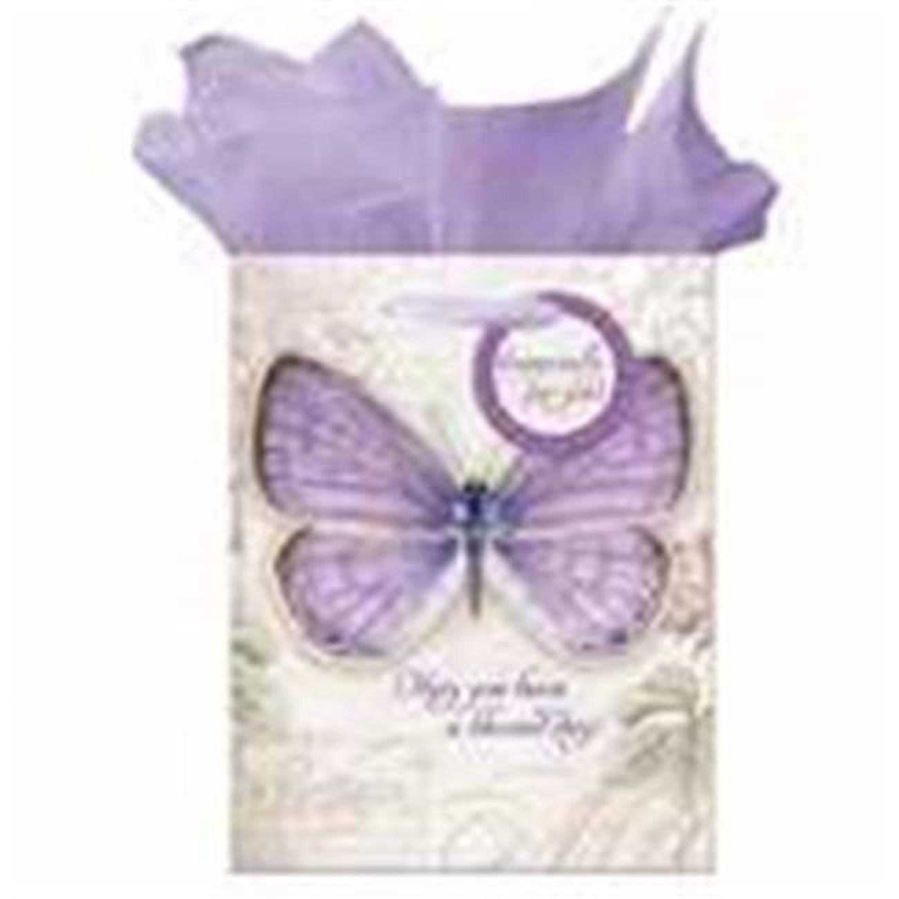 Gift Bag-Butterfly Blessings Blessed Day with Tag & Tissue - Small