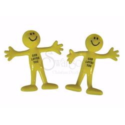 80176 Toy-Smiley Bendable Man - Pack of 24