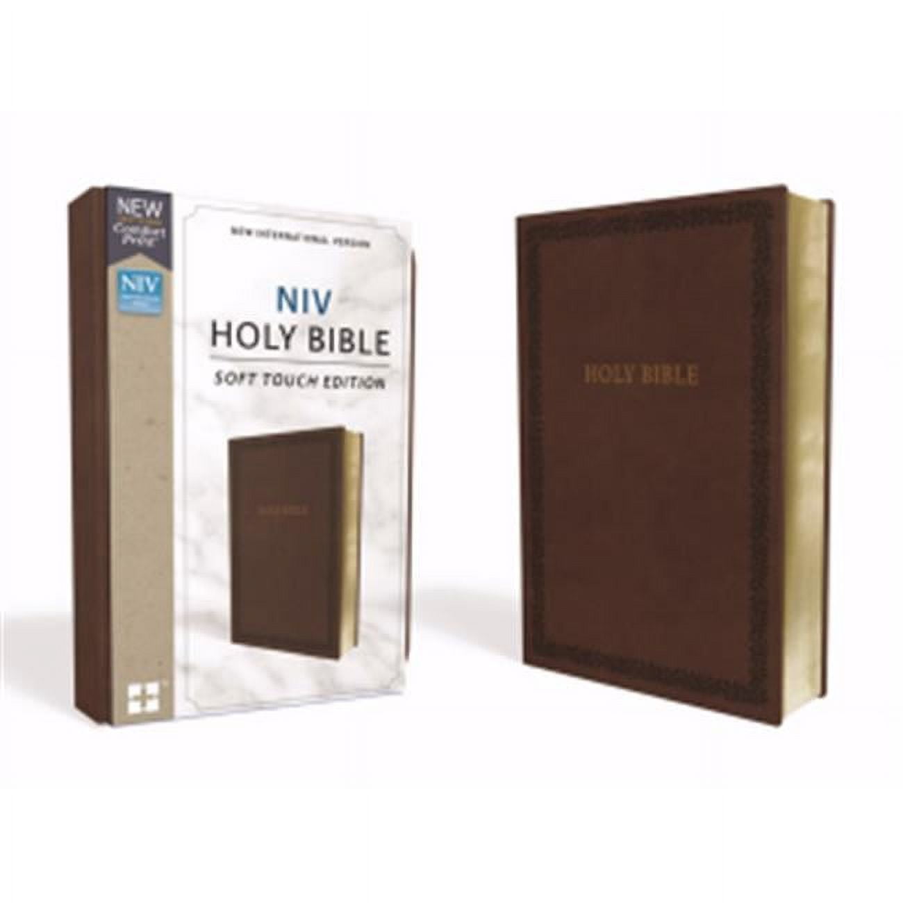 NIV Holy Bible & Soft Touch Edition - Brown Leathersoft
