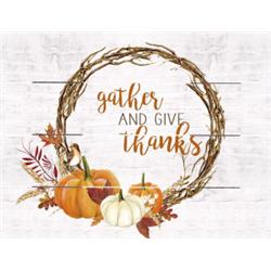 Picture of Beechdale Frames 171860 Rustic Pallet Art - Gather & Give Thanks - 9 x 12 in.