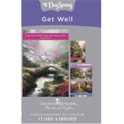 Picture of Dayspring Cards 135751 Get Well Thomas Kinkade NIV Boxed Card - Box of 12
