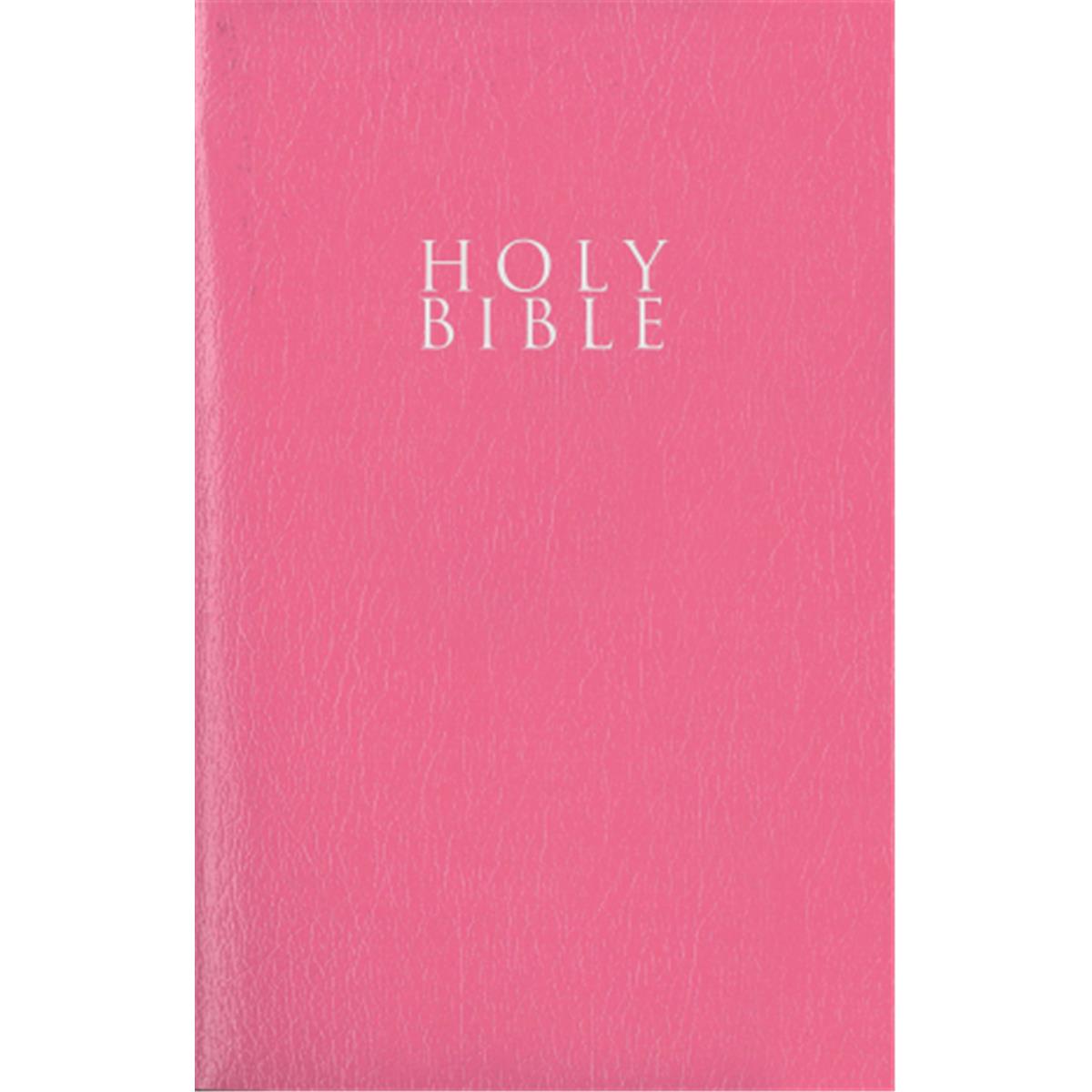 NIV Leather Look Gift & Award Bible - Pink