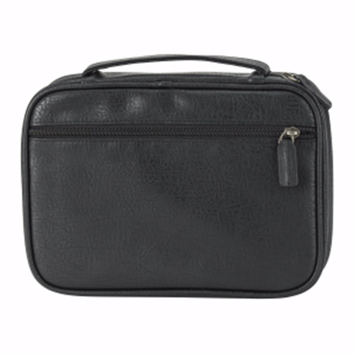 155920 Antique Leather Look Bible Cover - Black, Extra Large