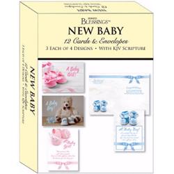 Picture of Crown Point Graphics 164490 Shared Blessings-New Baby Boxed Card - Box of 12