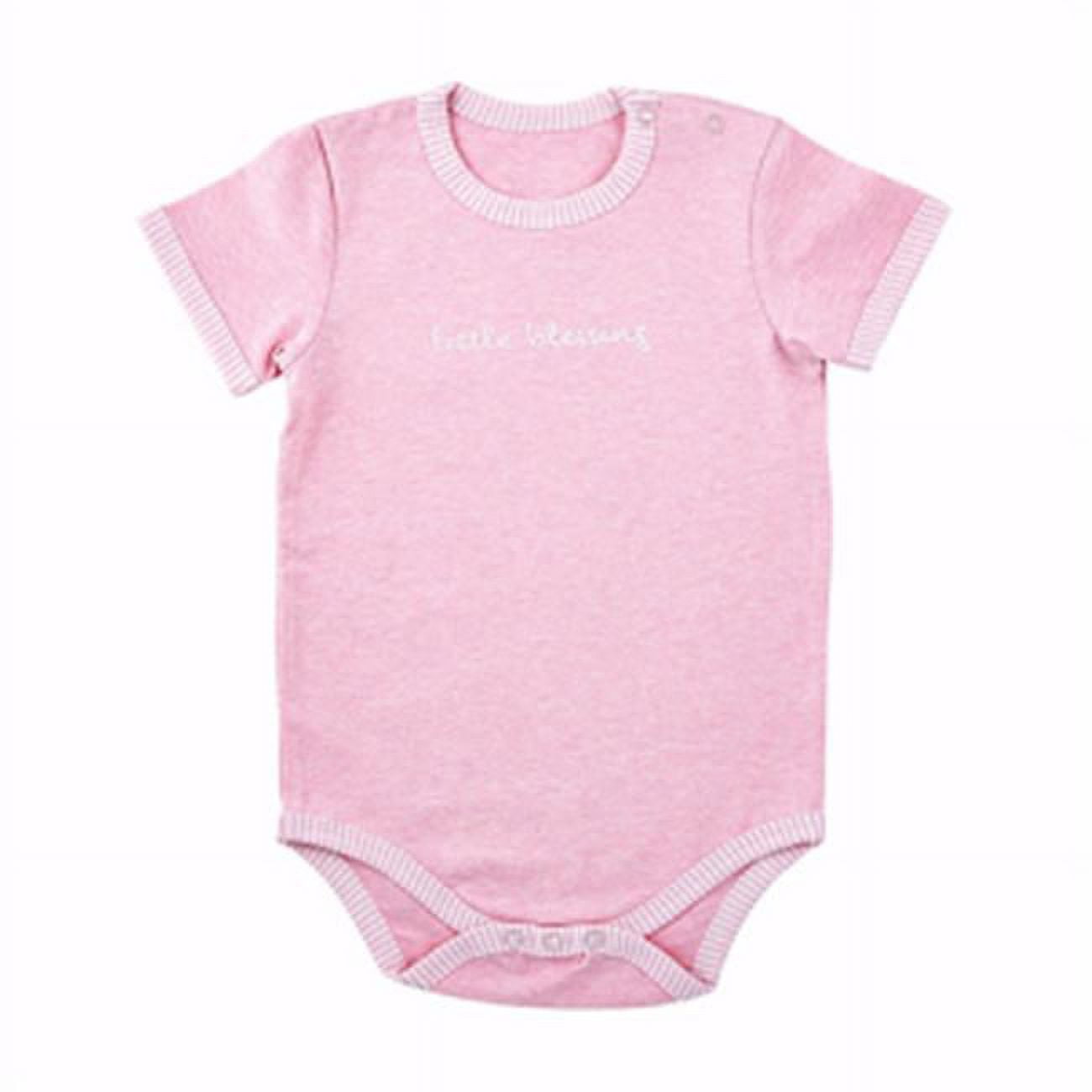 Little Blessing Baby Snapshirt  Cream & Pink