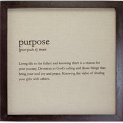 Picture of CA Gift 137474 12 x 12 in. Purpose Definition Plaque