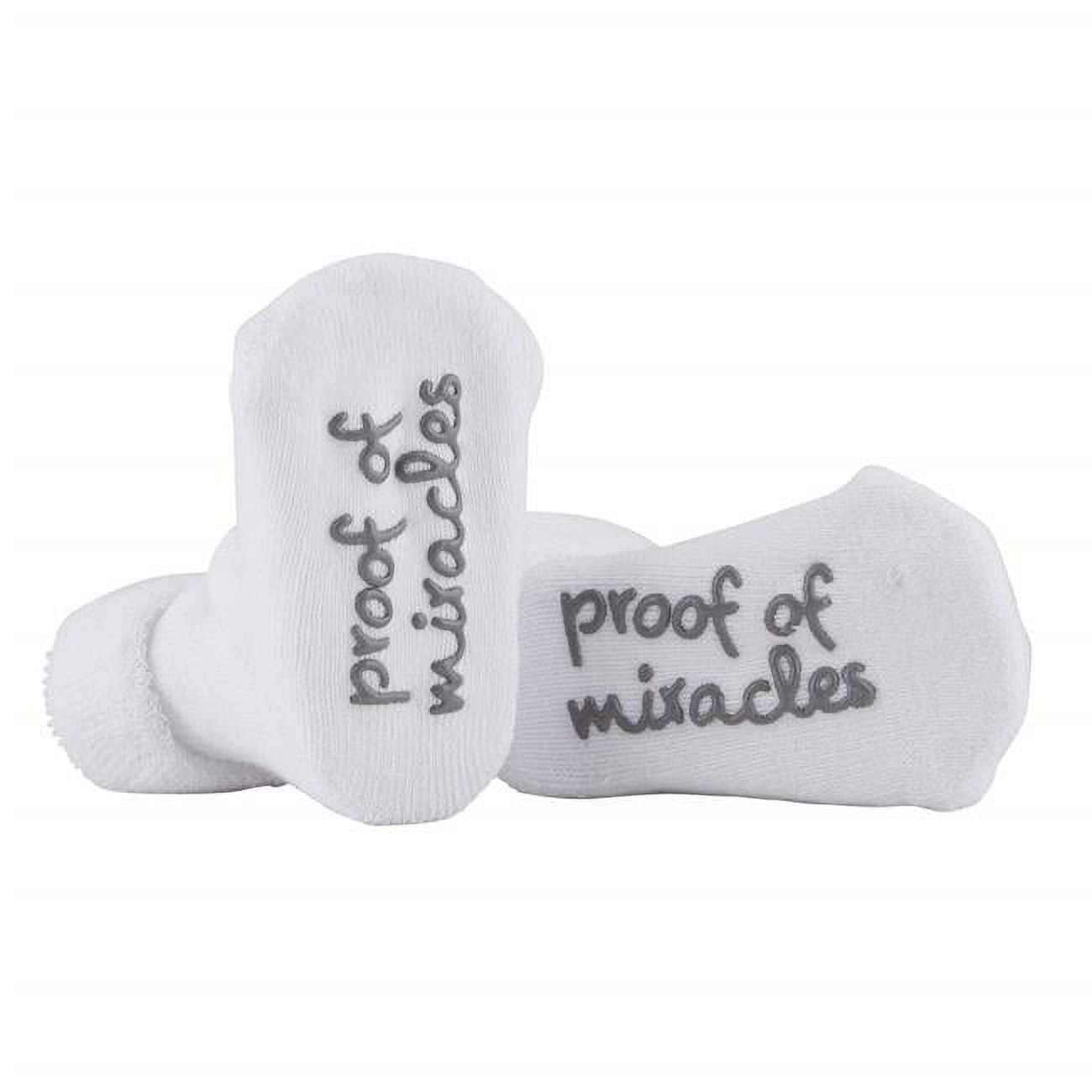 Picture of Stephan Baby 139352 3-12 Months Proof of Miracles Inspirational Baby SocksPack of 2