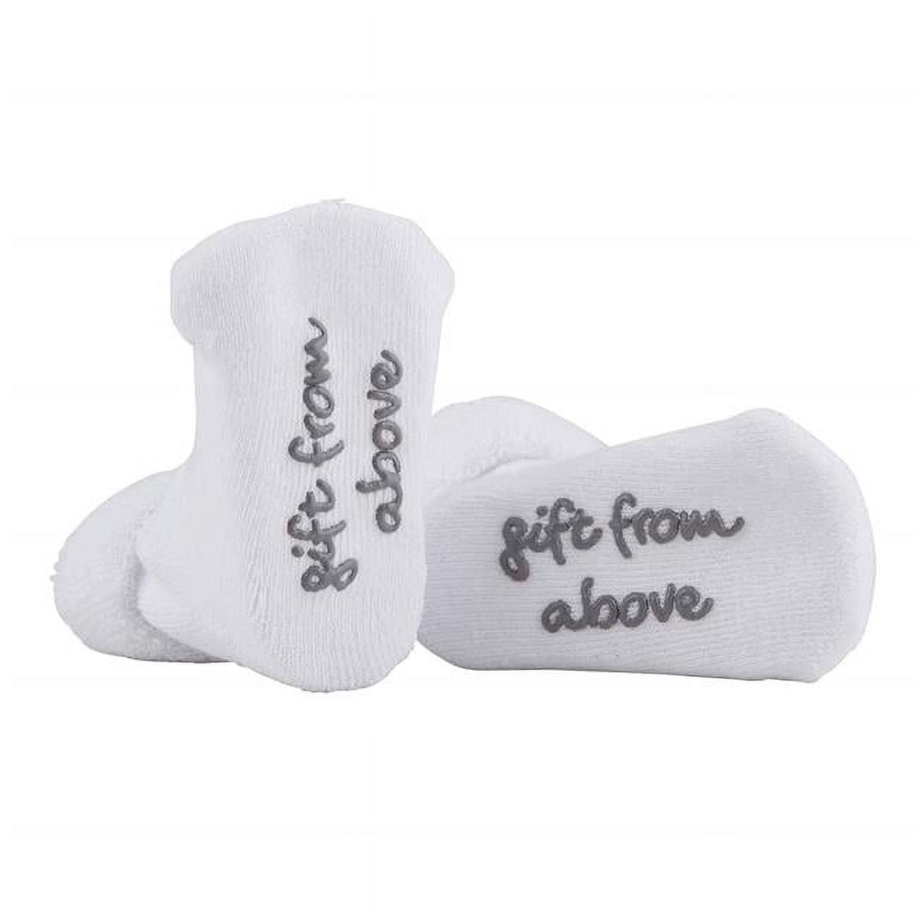 Picture of Stephan Baby 139354 3-12 Months Gift From Above Inspirational Baby SocksPack of 2