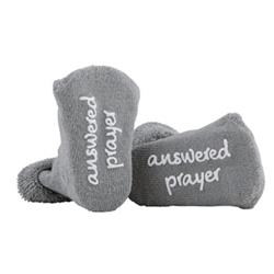 Picture of Stephan Baby 139357 3-12 Months Answered Prayer Inspirational Baby SocksPack of 2