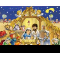 Picture of Vermont Christmas 156610 11 x 14 in. Large Advent Calendar&#44; The Creche