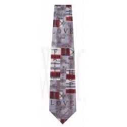Picture of Swanson Christian Supply 166481 Faith Hope Love 1 Cor. 13 isto Polyester Tie