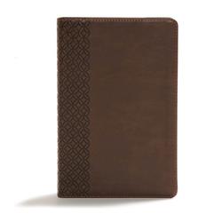 Picture of B & H Publishing 136411 CSB Giant Print Center Column Reference Bible&#44; Brown Leather Touch
