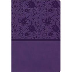 Picture of B & H Publishing 136473 KJV Super Giant Print Reference Bible&#44; Purple Leather Touch Indexed - May 2020