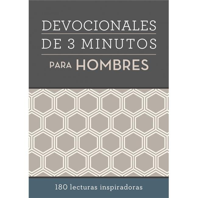 Barbour Publishing 138979 Span-3 Minute Devotions for Men - Devocionales De 3 Minutos Para Hombres - Feb 2020