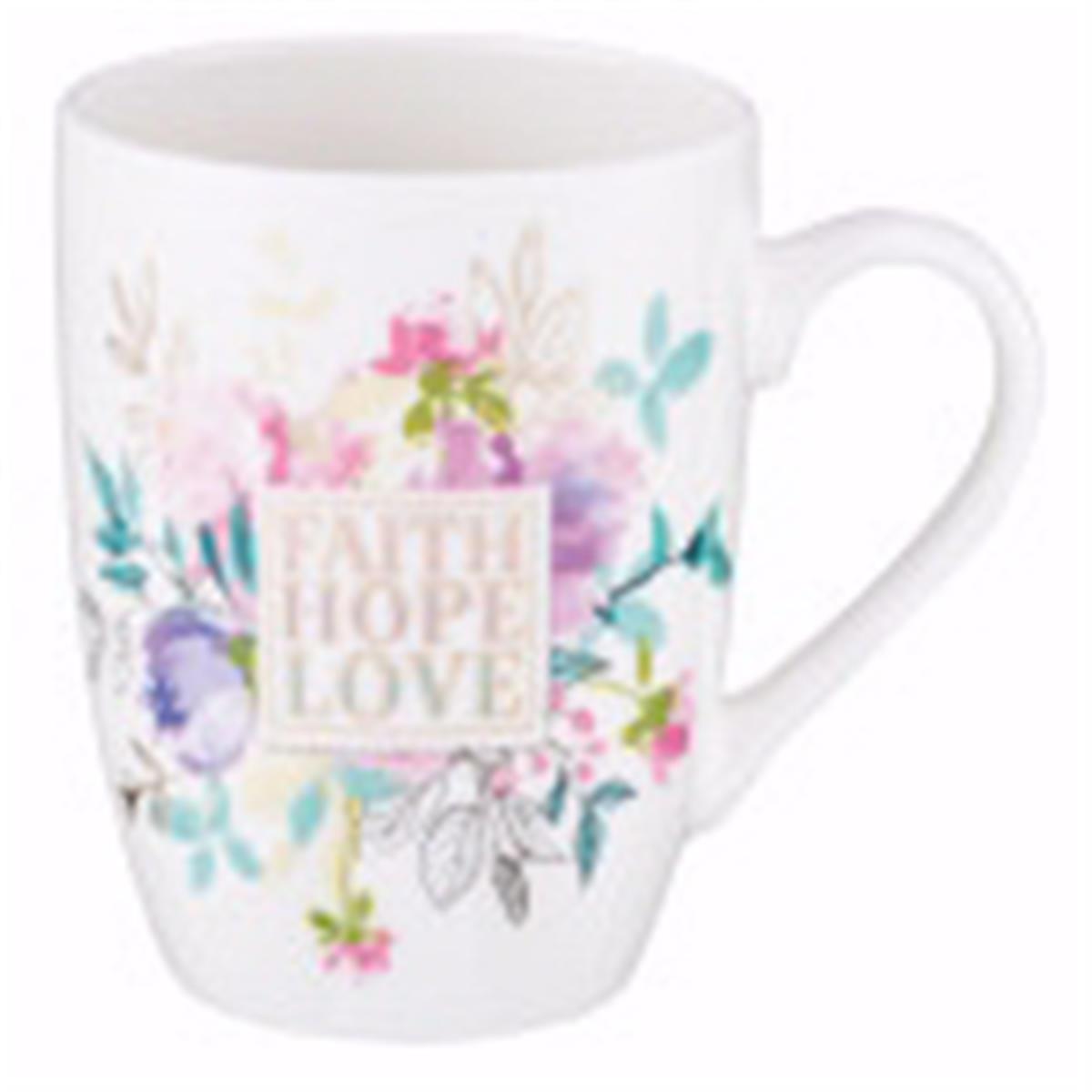 Faith Hope Love Mug with Gift Box