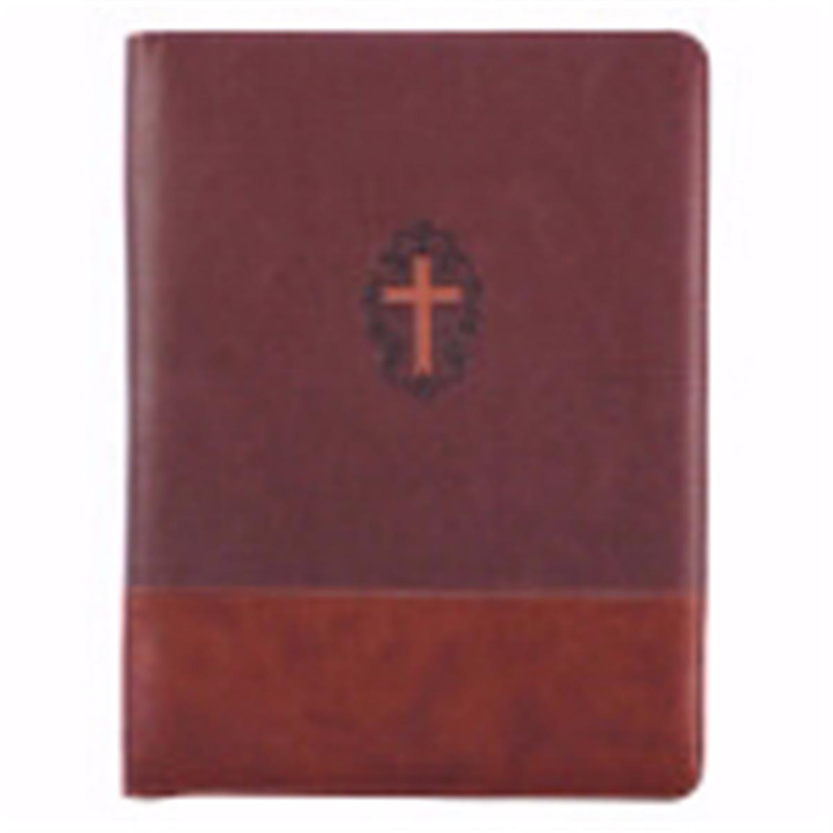 John 3-16 Luxleather Folder with Pen & Pad, Brown