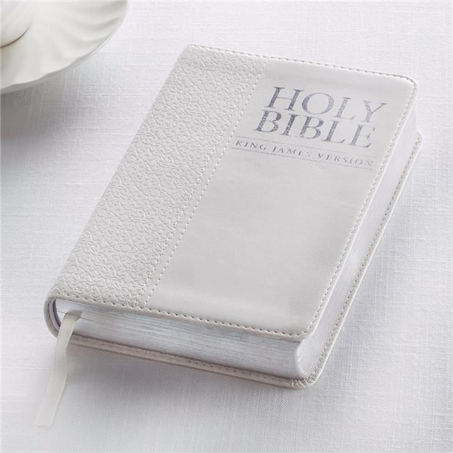 KJV Compact Luxleather Bible, White