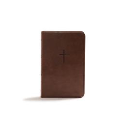 Picture of B & H Publishing 136439 KJV Compact Bible - Value Edition&#44; Brown Leather Touch