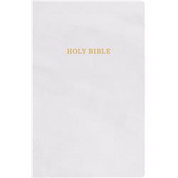 B & H Publishing  KJV Gift & Award Bible, White Imitation Leather - Mar 2020
